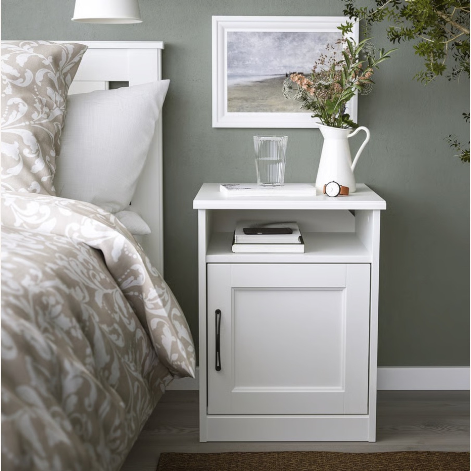 IKEA Songesand White Nightstand - image-4