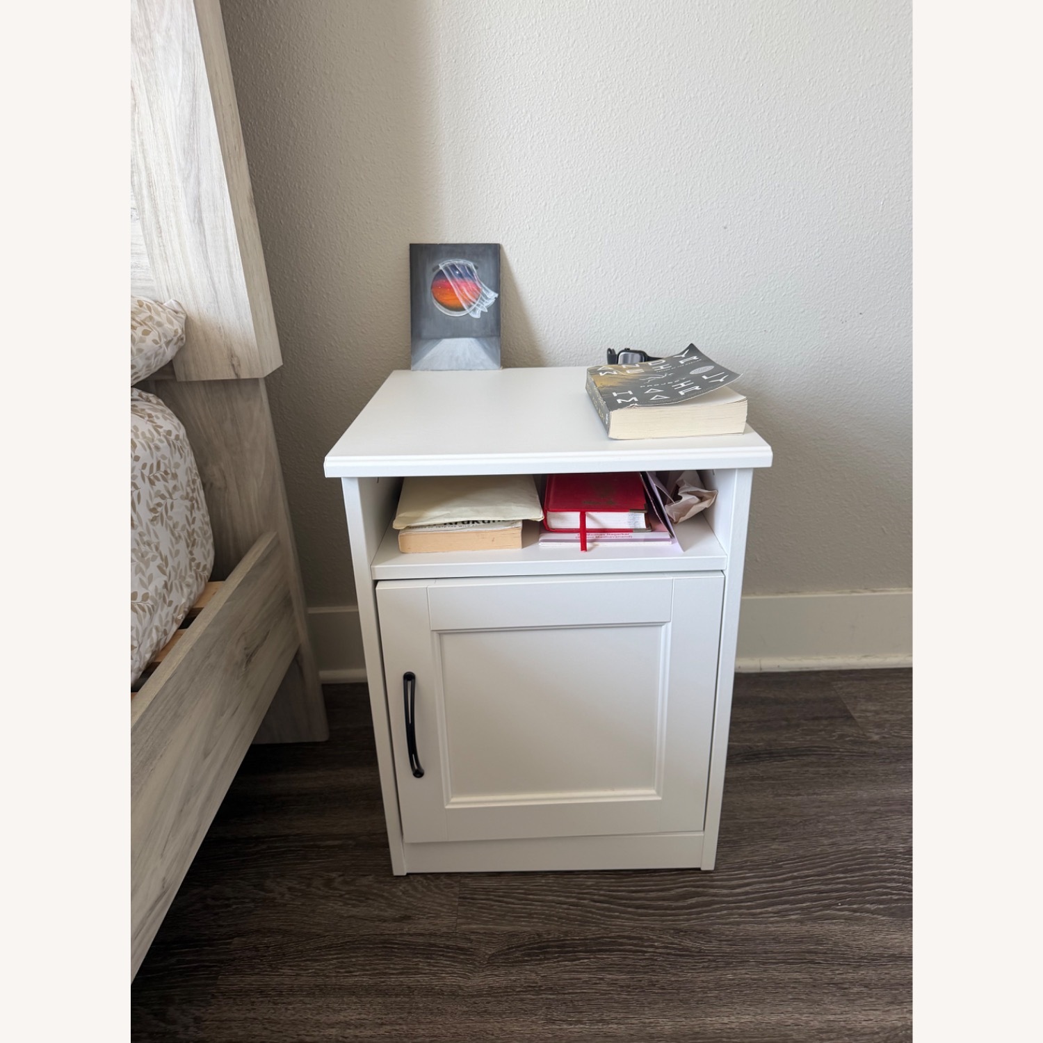 IKEA Songesand White Nightstand - image-1