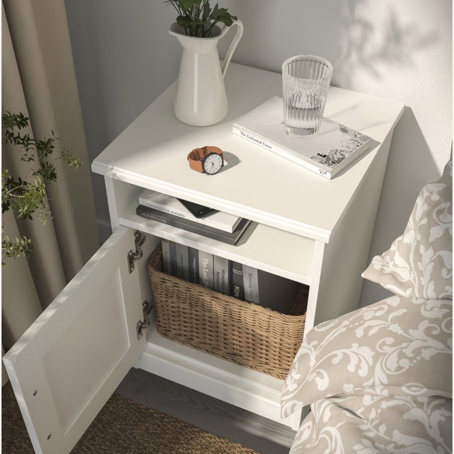 IKEA Songesand White Nightstand - image-5