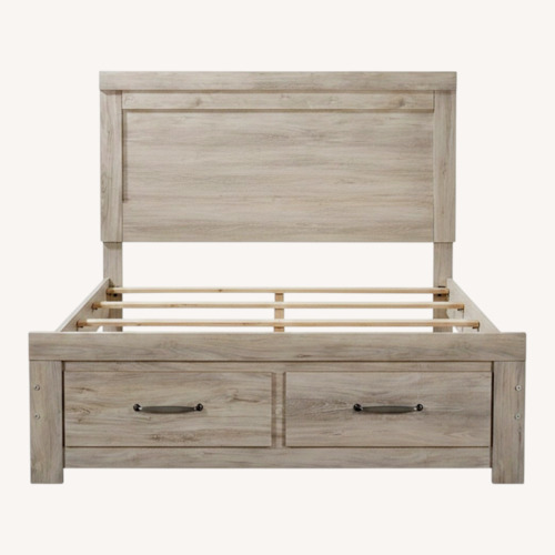 Used Ashley Furniture Bellaby Queen Platform Bed W Storage for sale on AptDeco