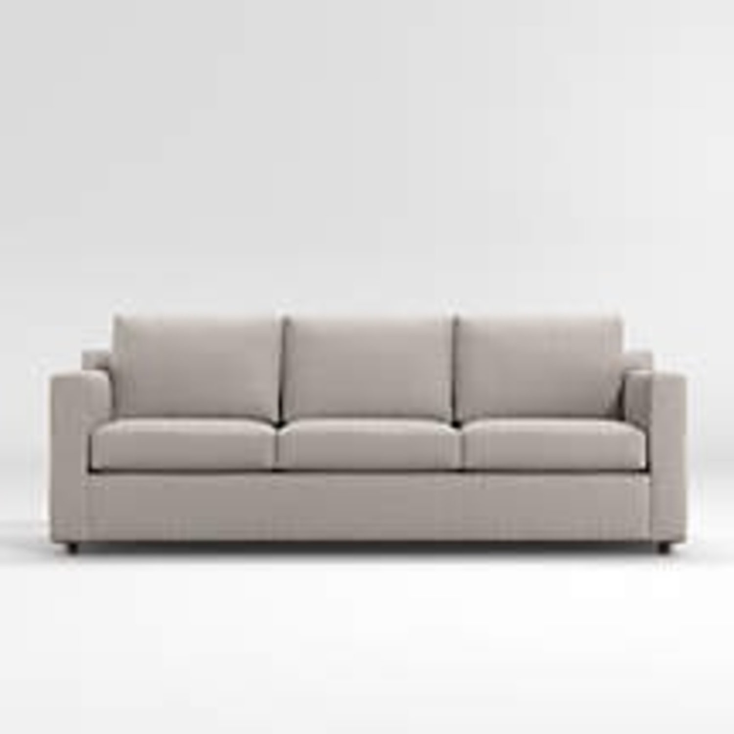 Crate & Barrel Light Gray 3+ Piece Sectional - image-8