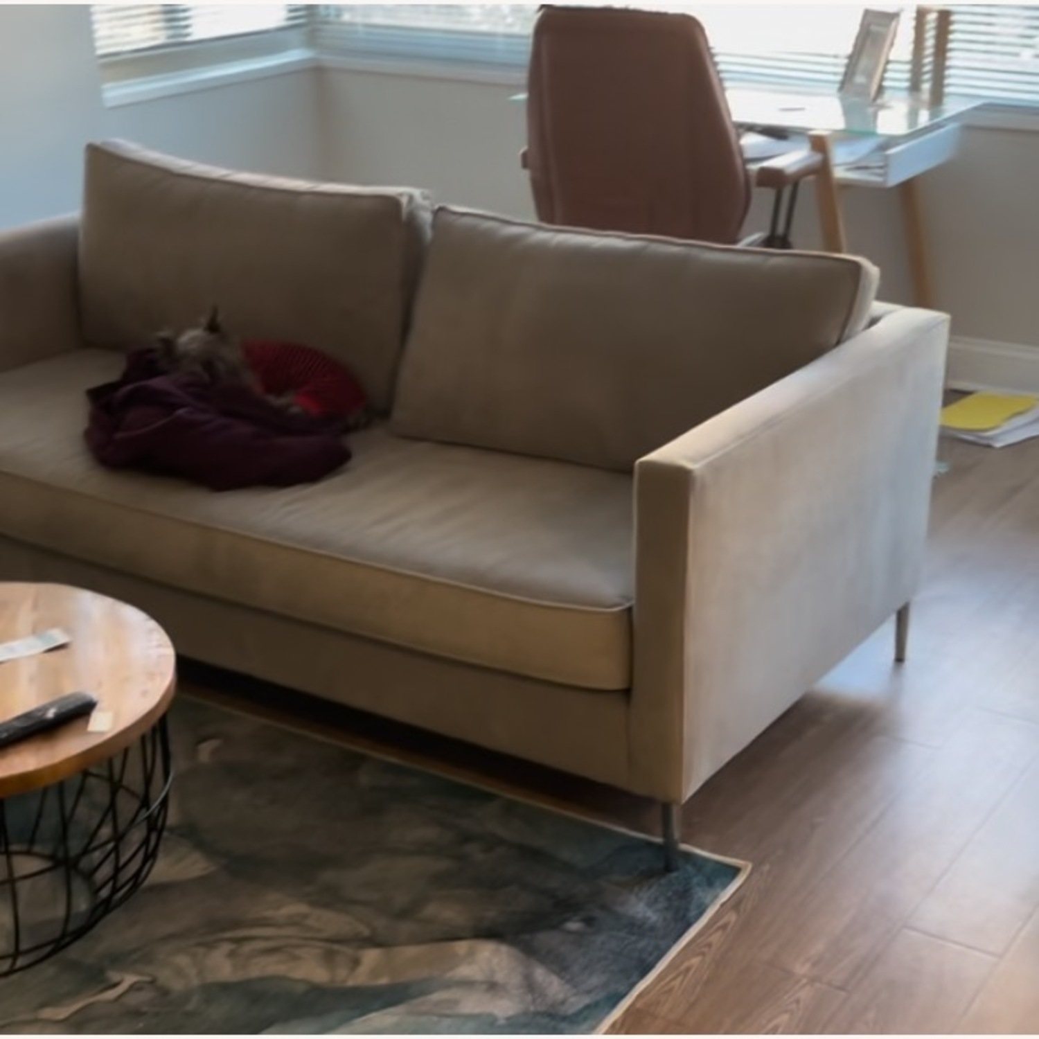 West Elm Harris Dove Gray Loft  Sofa - image-2
