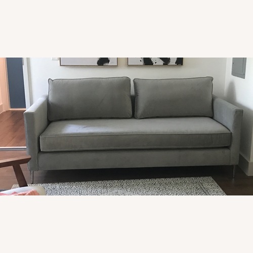 Used West Elm Harris Dove Gray Loft Sofa for sale on AptDeco