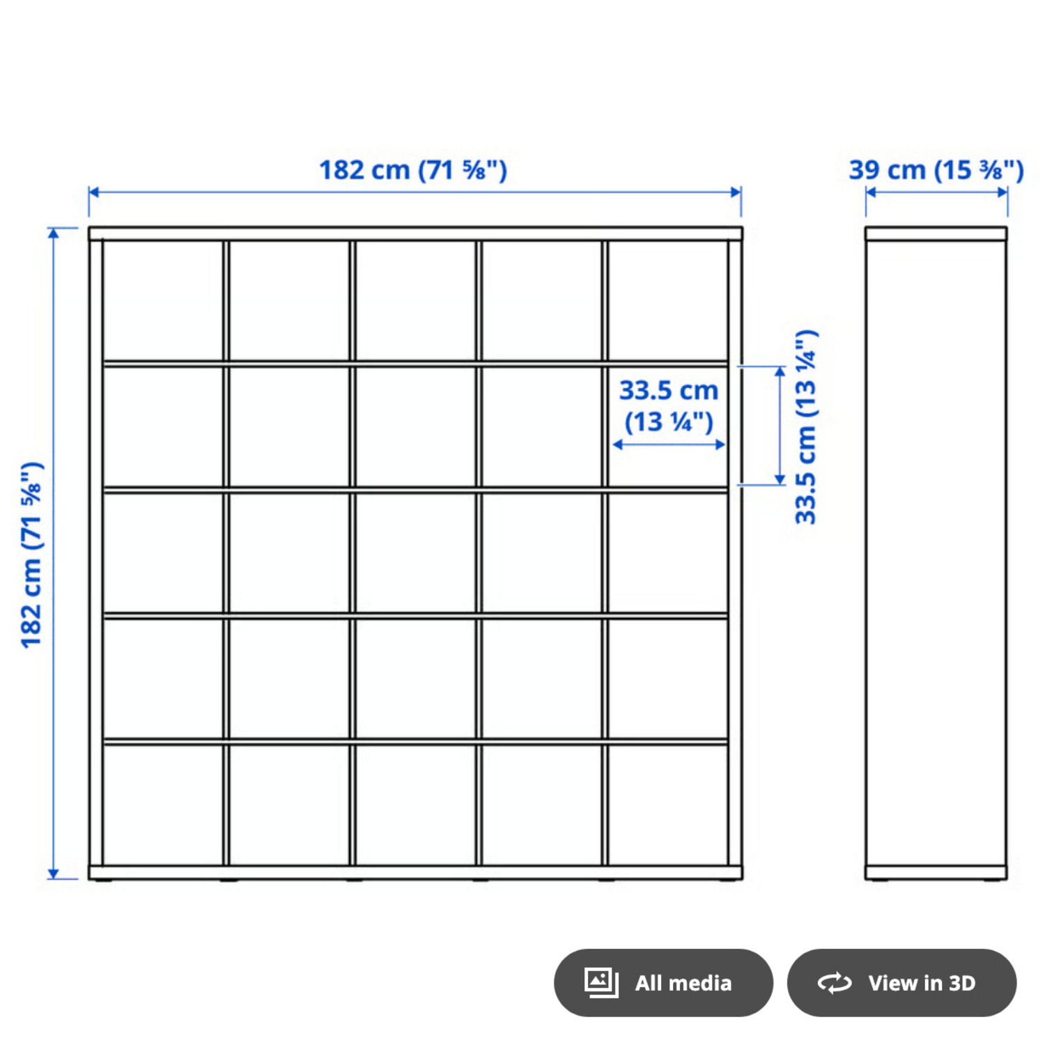 IKEA Kallax 5 x 5 - image-2