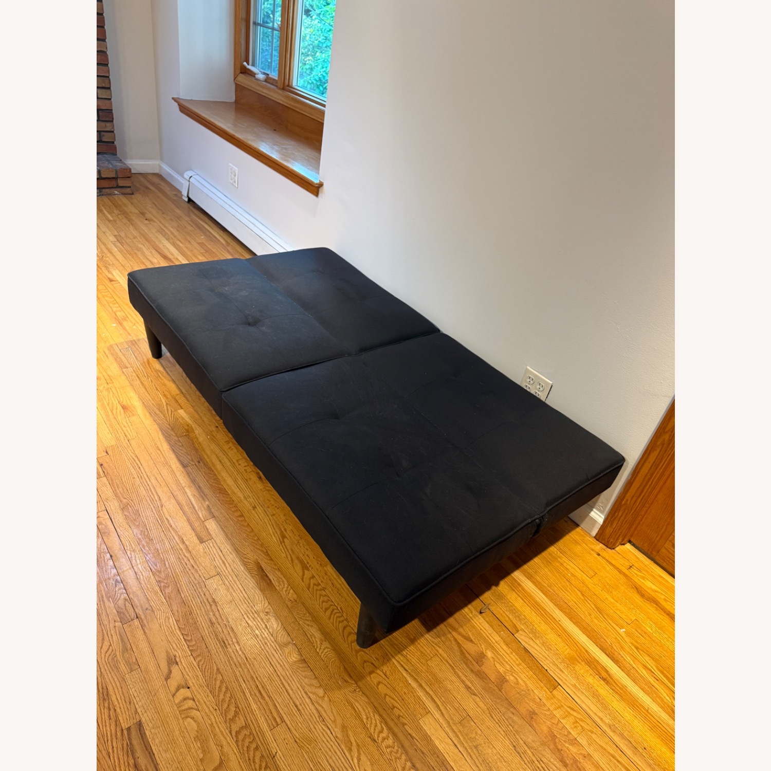 Target Black Fabric Futon - image-4