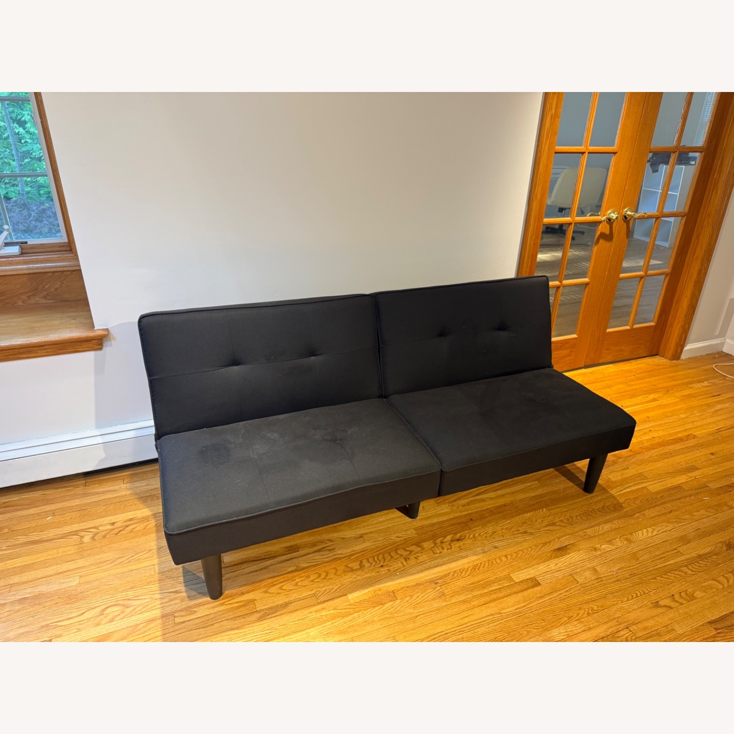 Target Black Fabric Futon - image-3