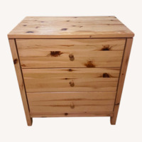Light Brown Wood Dresser