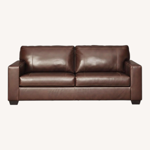 Used Ashley Furniture Morelos Leather Sofa for sale on AptDeco