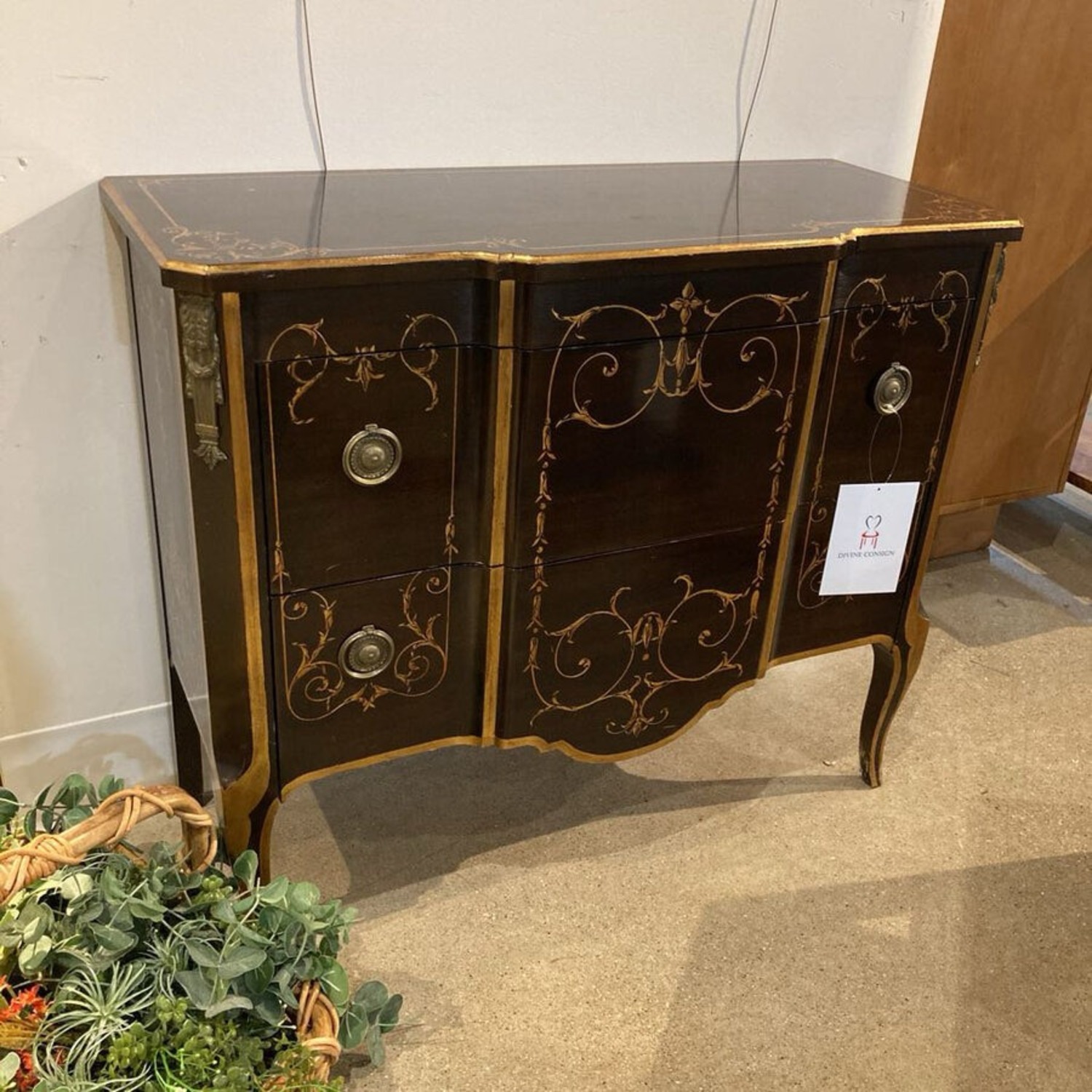 Neoclassical Paint Decorated Commode Dresser - image-2