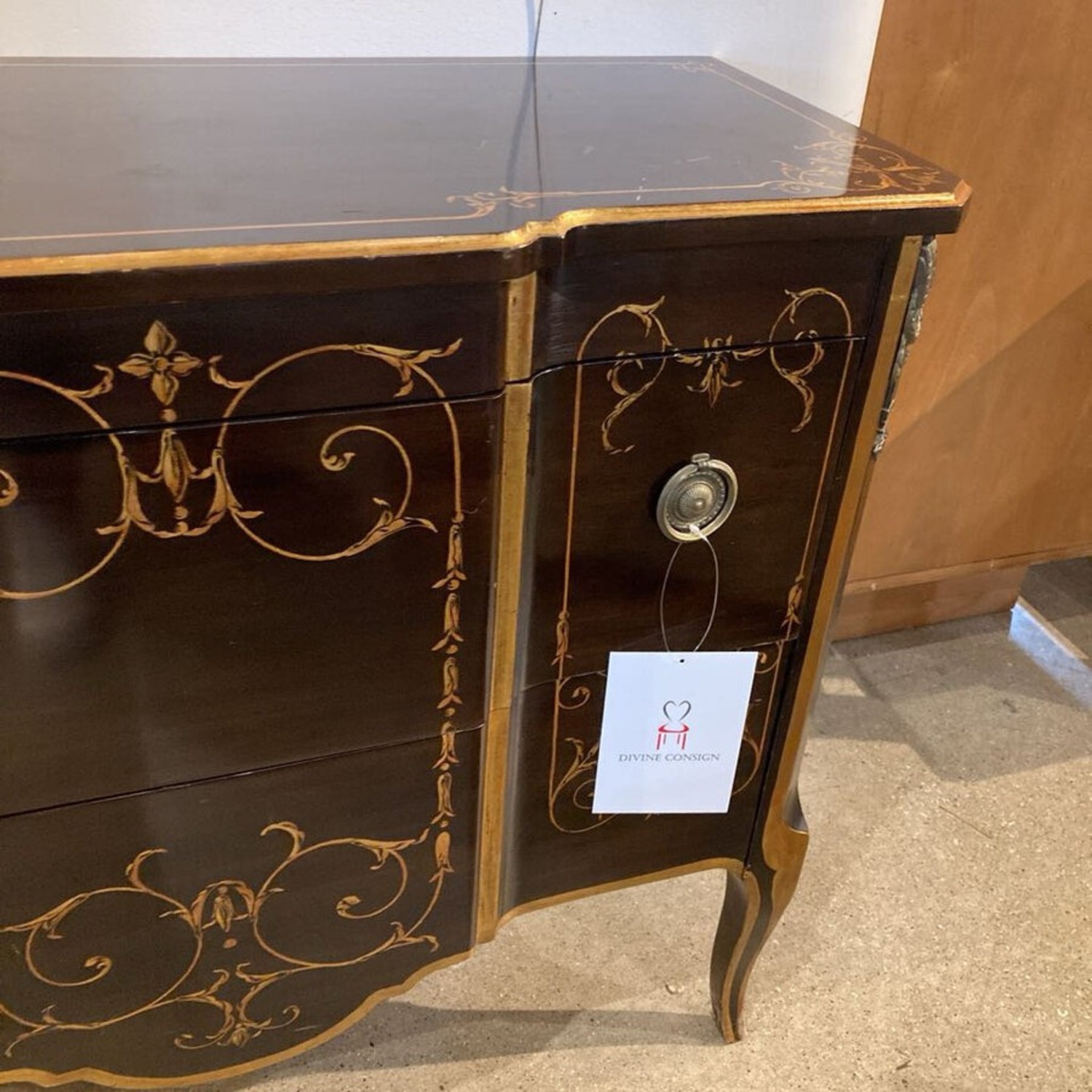 Neoclassical Paint Decorated Commode Dresser - image-4
