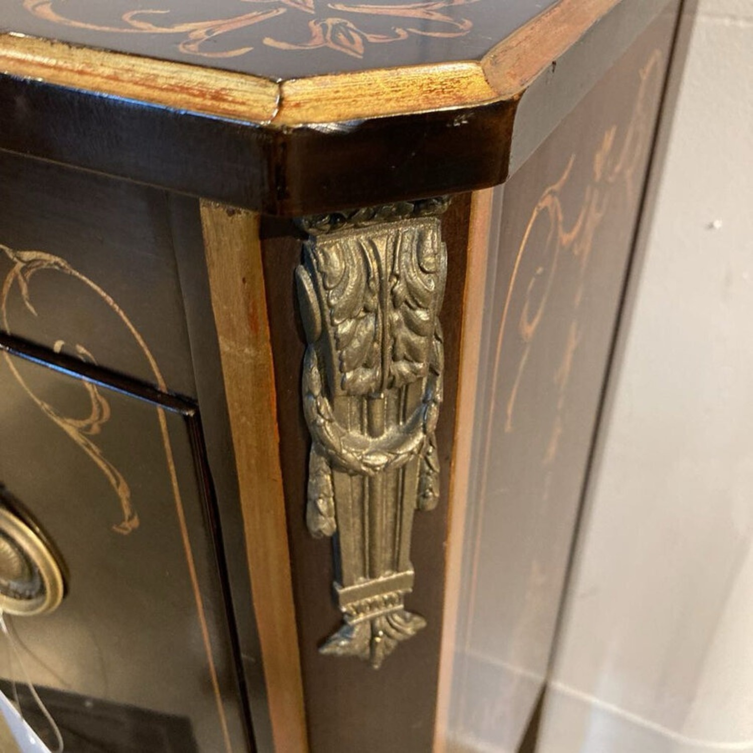 Neoclassical Paint Decorated Commode Dresser - image-9