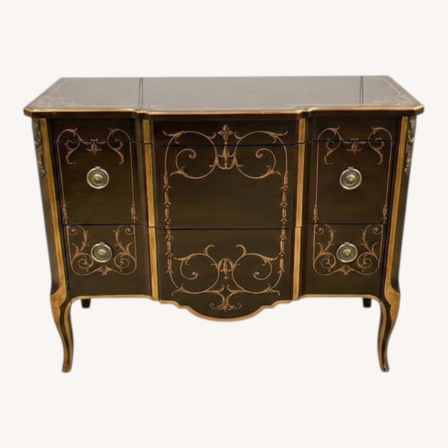 Neoclassical Paint Decorated Commode Dresser - image-0