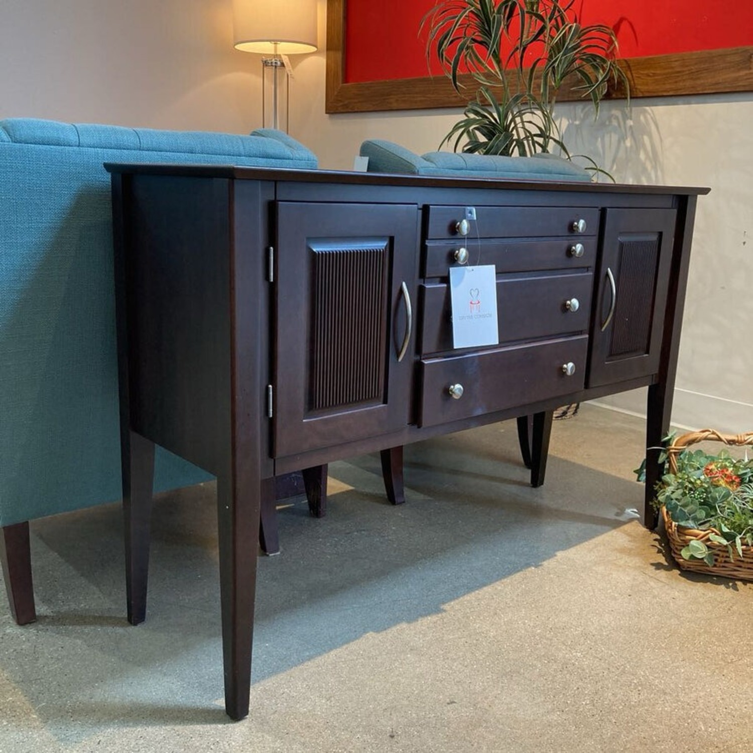 Walter E. Smithe Transitional 3-Drawer Sideboard - image-2