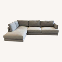 West Elm Haven Two-Piece Sectional Gray