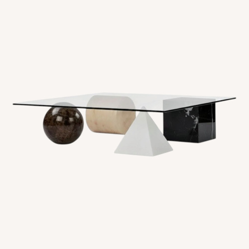 Used Metafora Replica Stone Coffee Table for sale on AptDeco