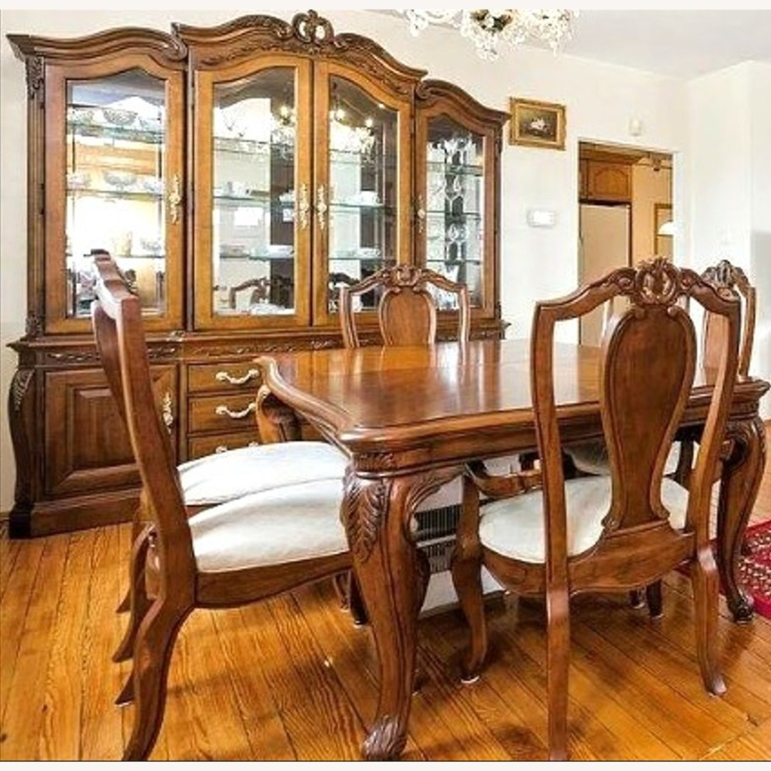 American Drew Solid Wood China Cabinet - image-3