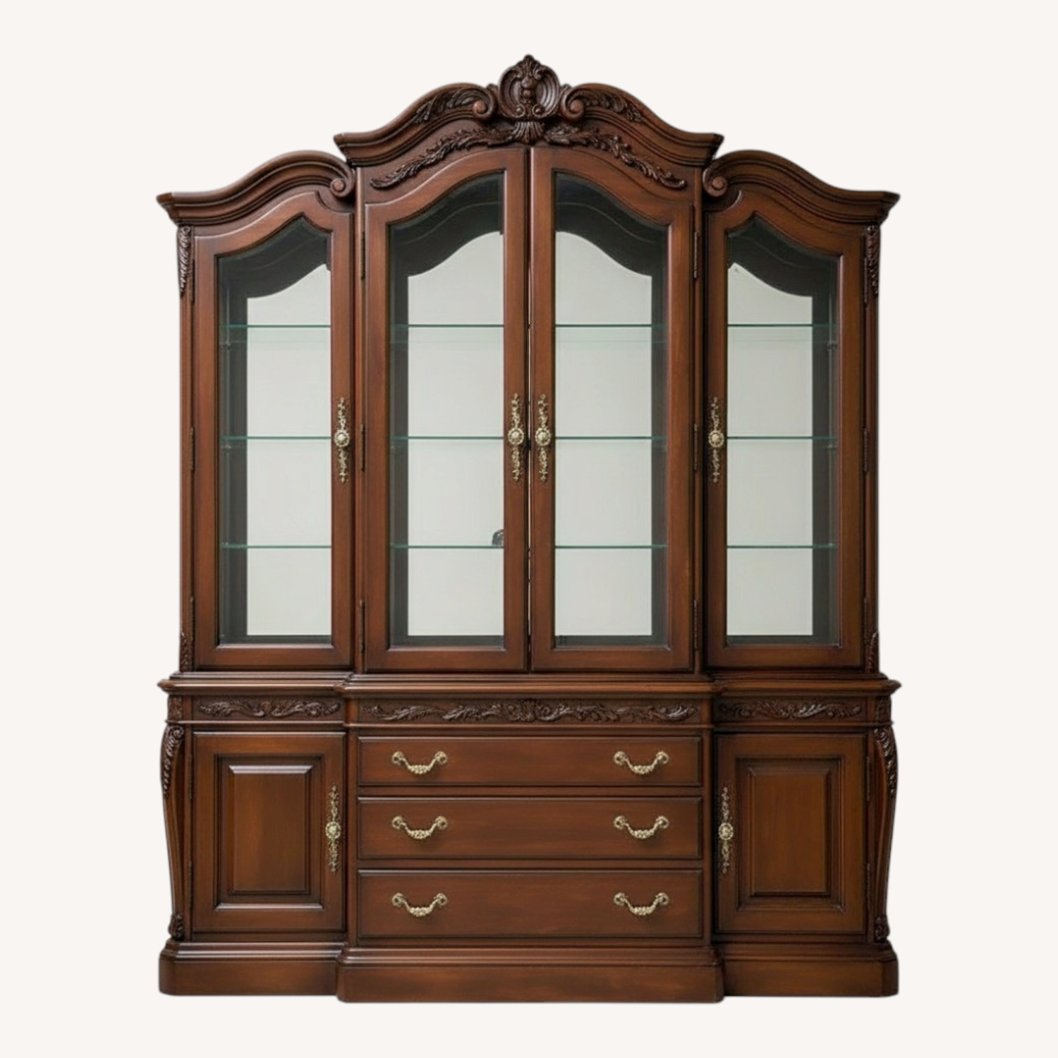 American Drew Solid Wood China Cabinet - image-0