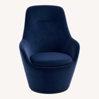 Lazzoni Lande Blue Fabric Armchair