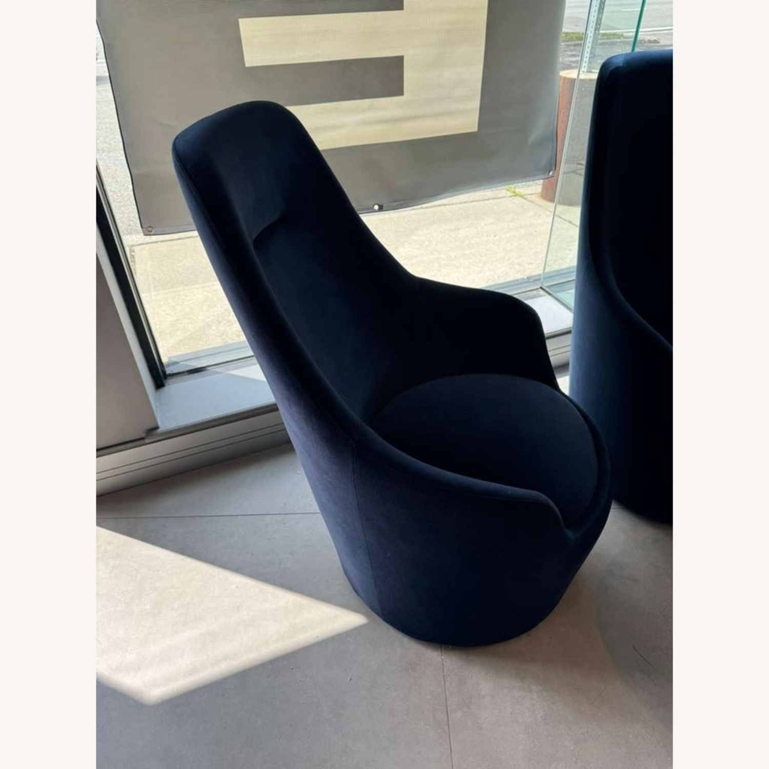 Lazzoni Lande Blue Fabric Armchair - image-2