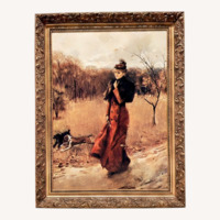 Unique Vintage Framed Painting 