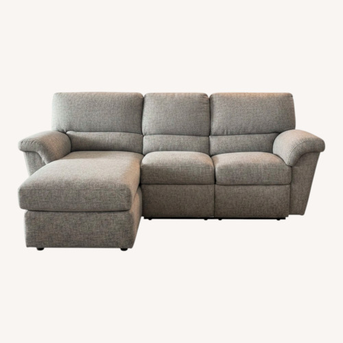 Used La-Z-Boy Reese Light Gray 2 Piece Sectional for sale on AptDeco