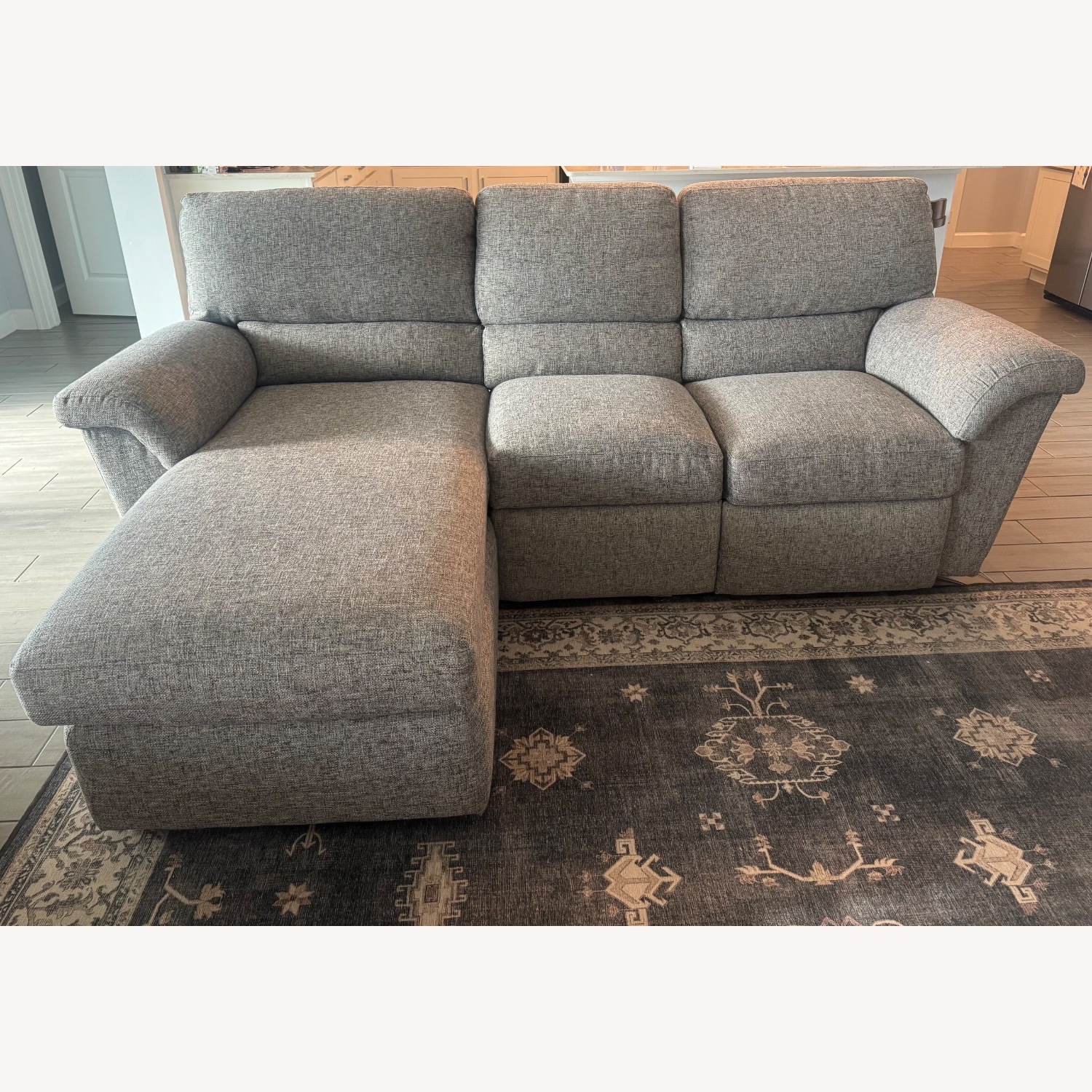 La-Z-Boy Reese Light Gray 2 Piece Sectional - image-2
