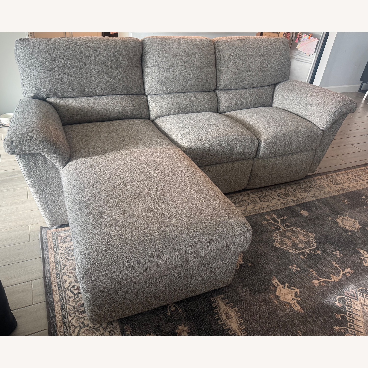 La-Z-Boy Reese Light Gray 2 Piece Sectional - image-3
