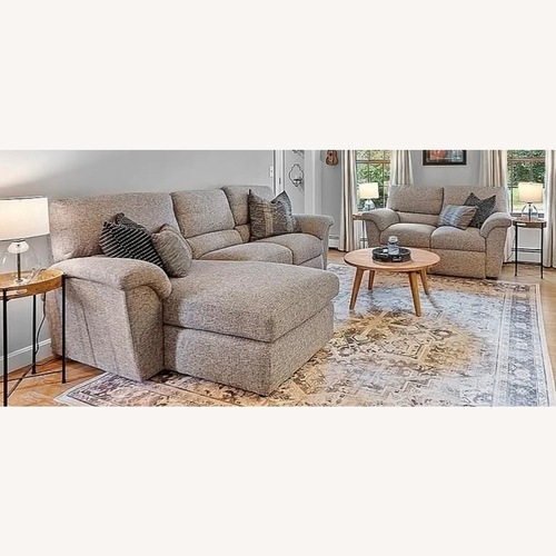 Used La-Z-Boy Reese Light Gray 2 Piece Sectional for sale on AptDeco