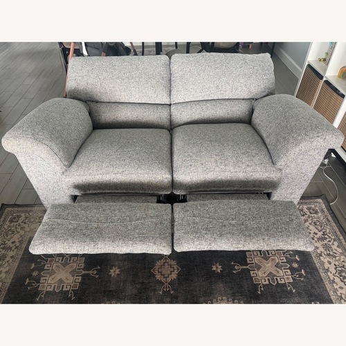 Used La-Z-Boy Reece Light Gray Loveseat for sale on AptDeco