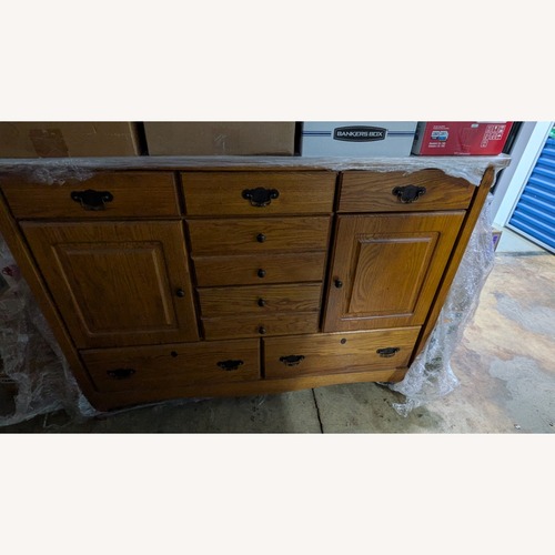 Used Medium Brown Wood Dresser for sale on AptDeco