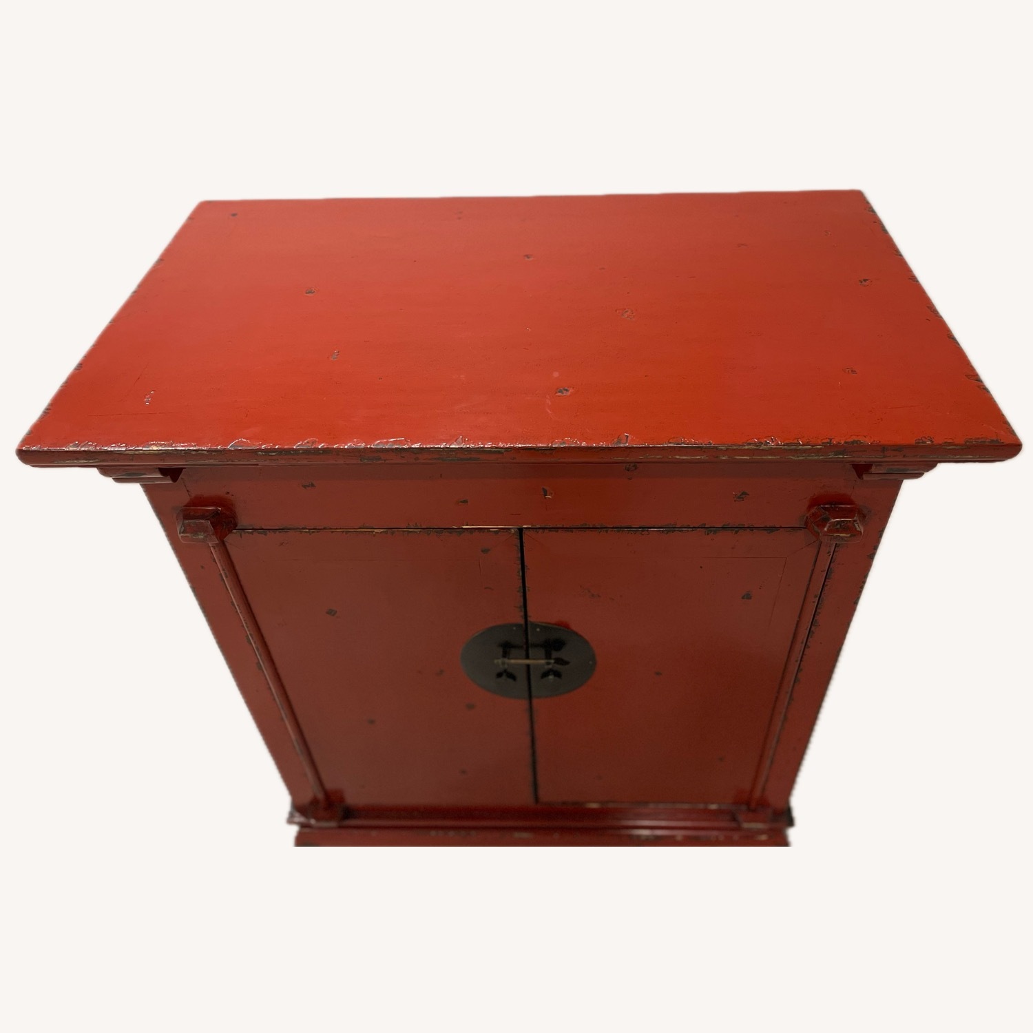 Gump's Chinese Red Wood Armoire - image-3