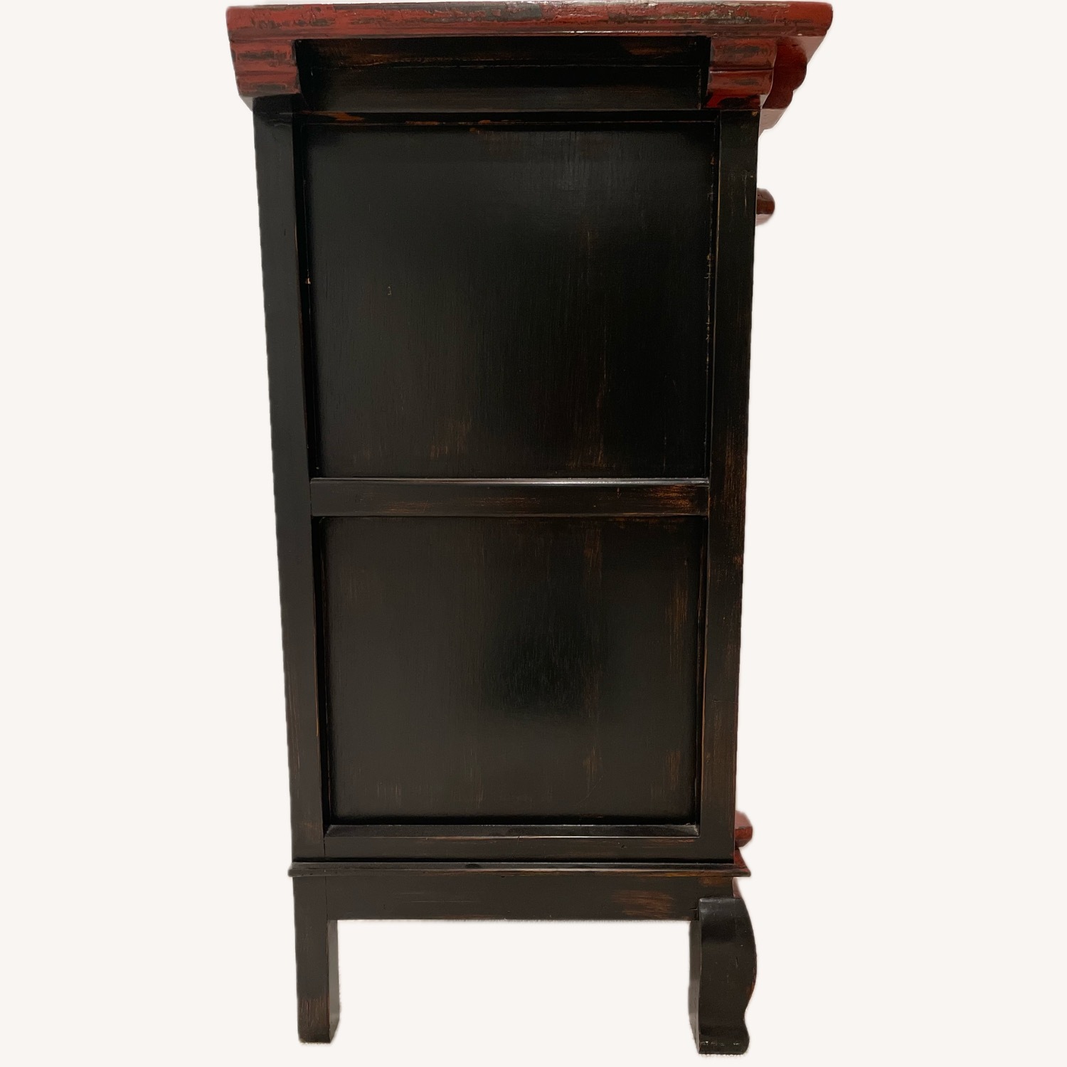 Gump's Chinese Red Wood Armoire - image-6