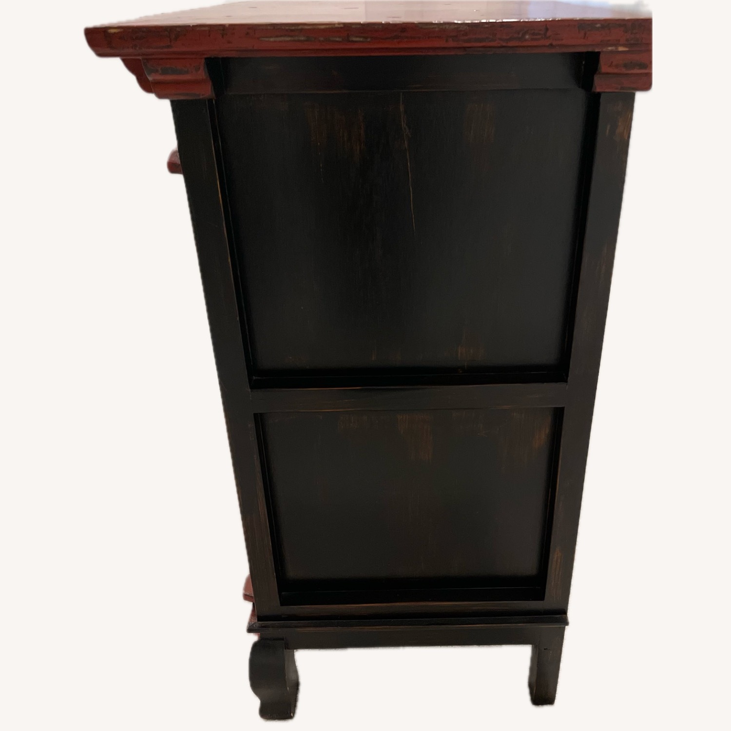 Gump's Chinese Red Wood Armoire - image-5