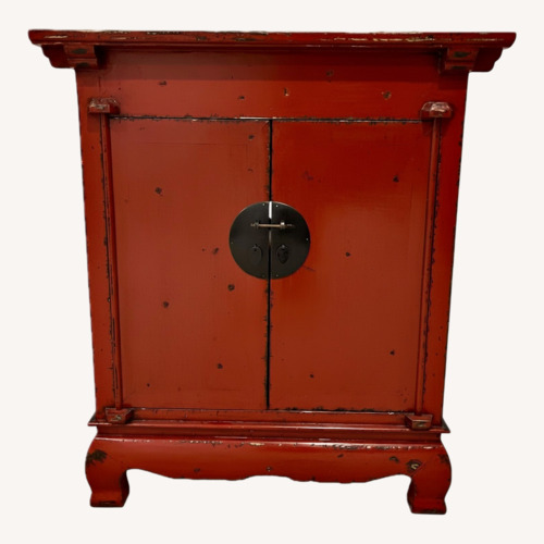 Used Gump's Chinese Red Wood Armoire for sale on AptDeco