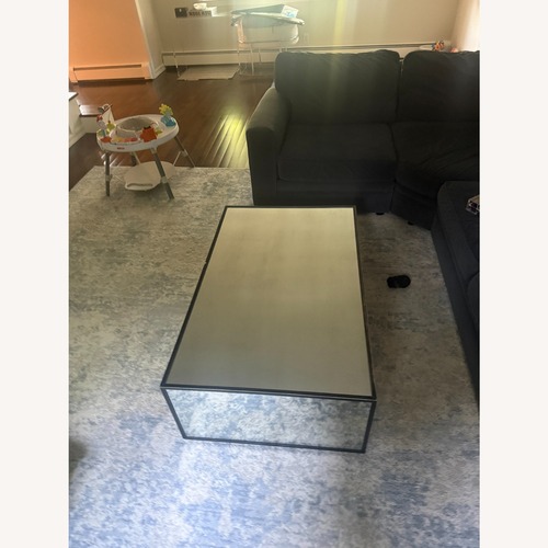 Used Restoration Hardware 48" Mirrored Coffee Table for sale on AptDeco