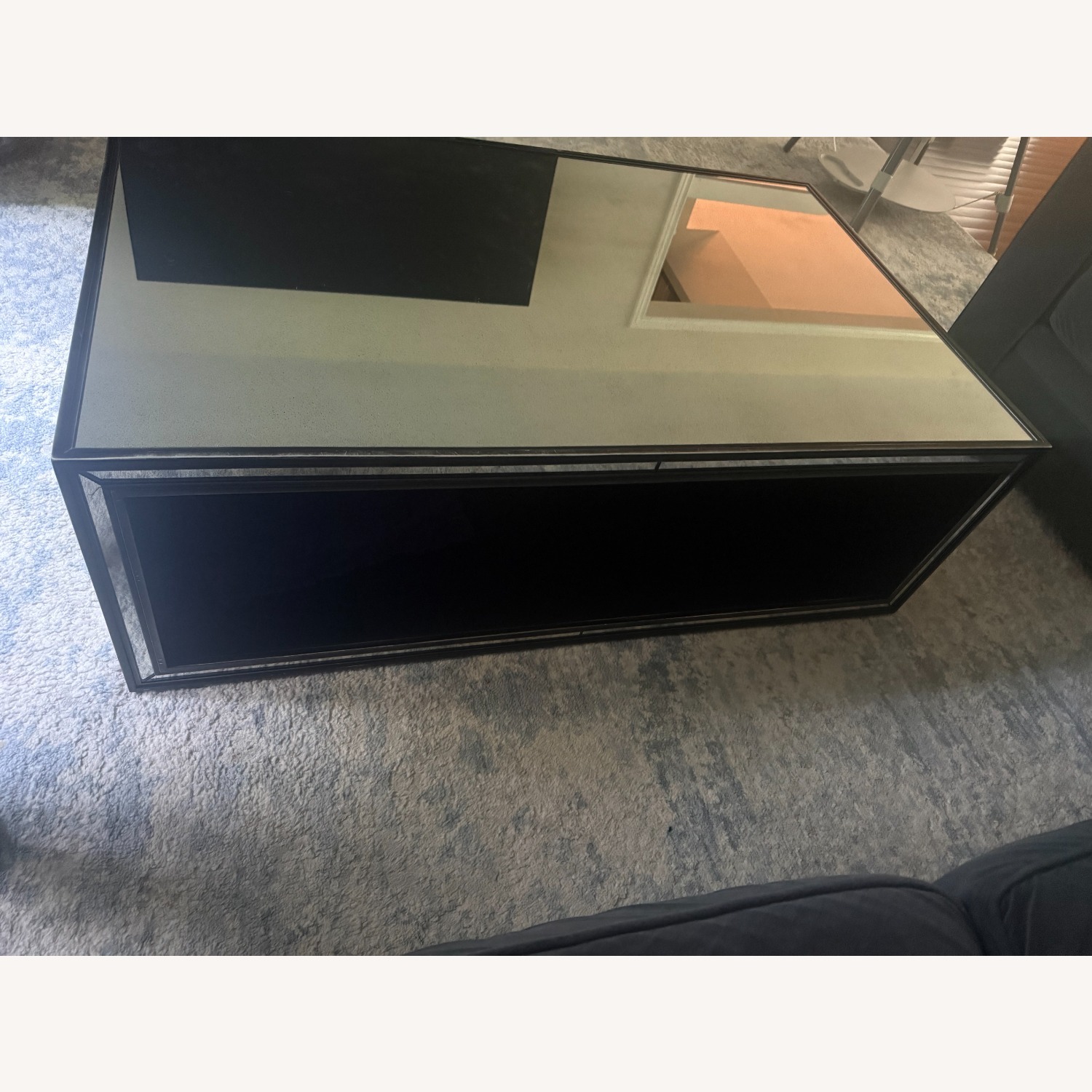 Restoration Hardware 48" Mirrored Coffee Table - image-5