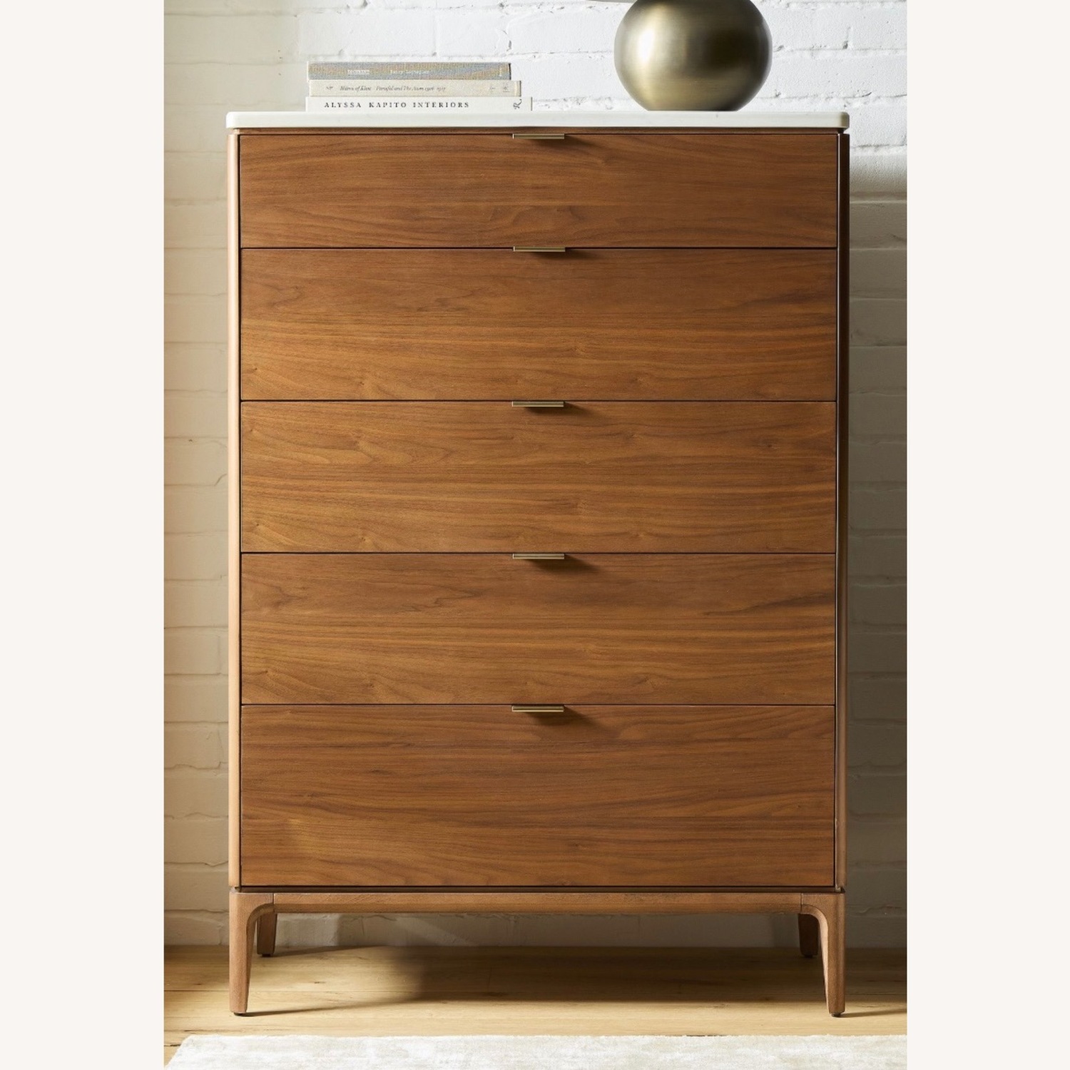 West Elm Parker Marble Top Dresser - image-1