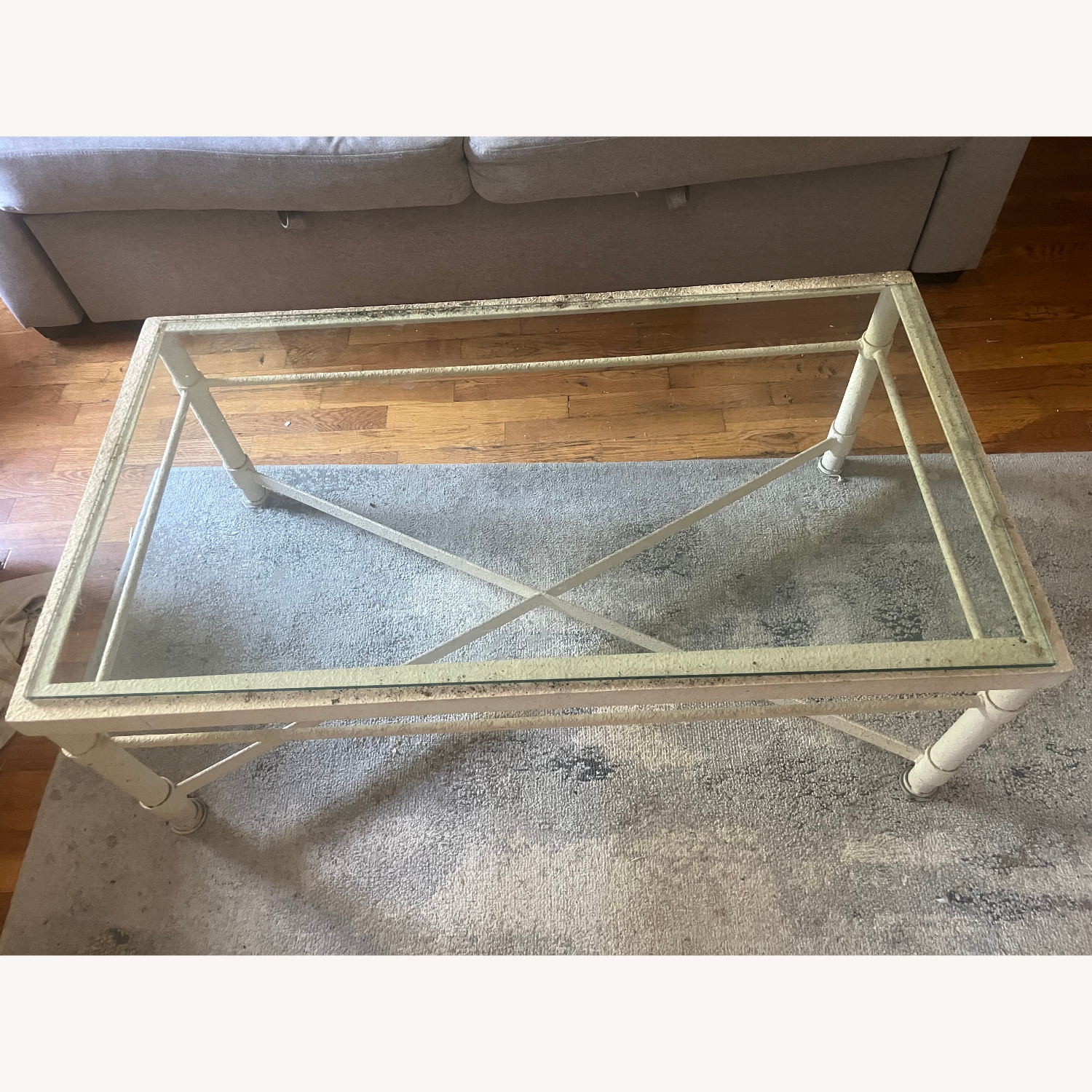Natural Glass Coffee Table - image-2