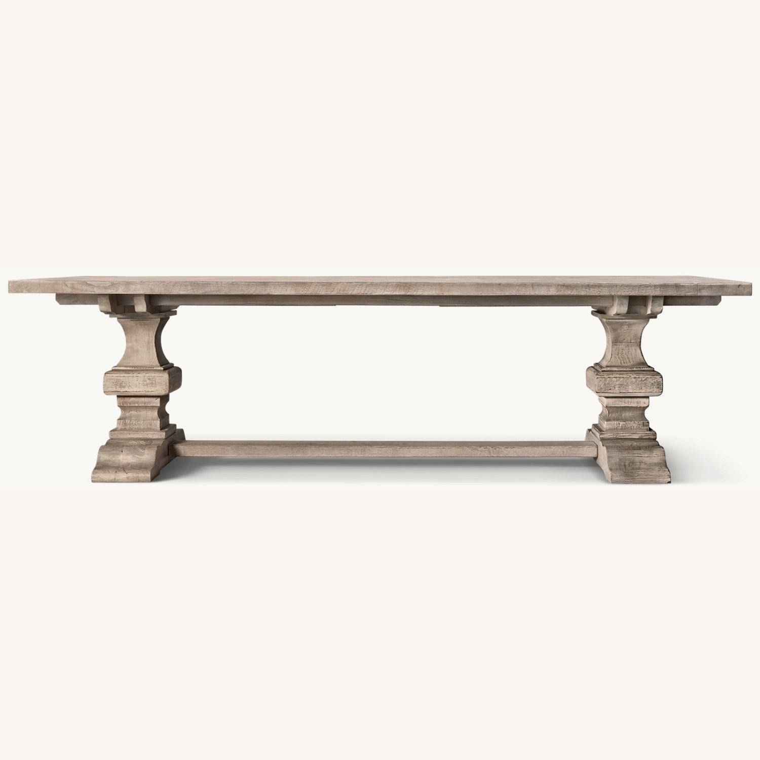 Restoration Hardware Reclaimed Oak Baluster Rectangular Extension Dining Table - image-0