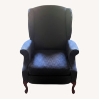 Blue Fabric Recliner
