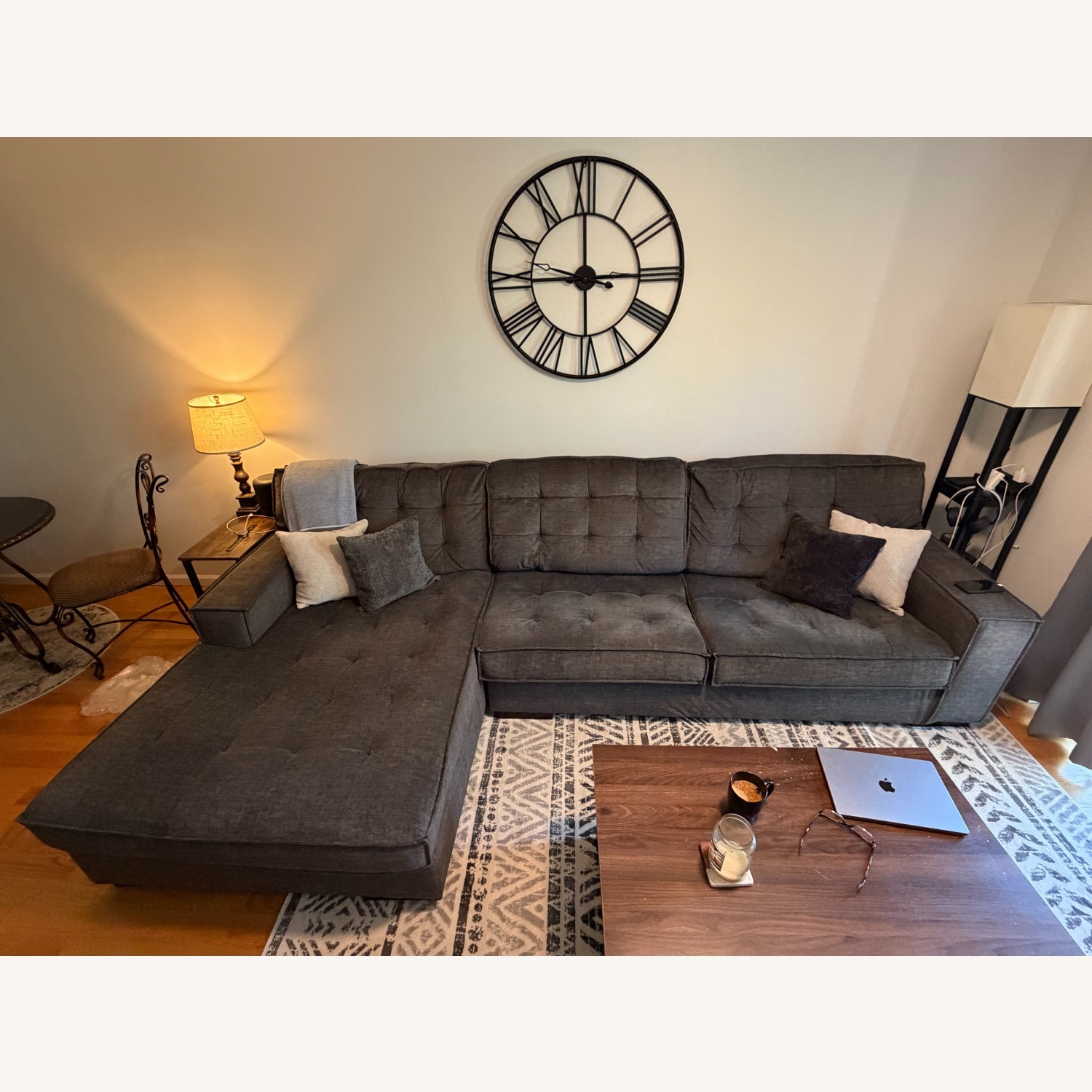 Chalcombe 2-Piece Sectional with Chaise - Charcoal - image-1