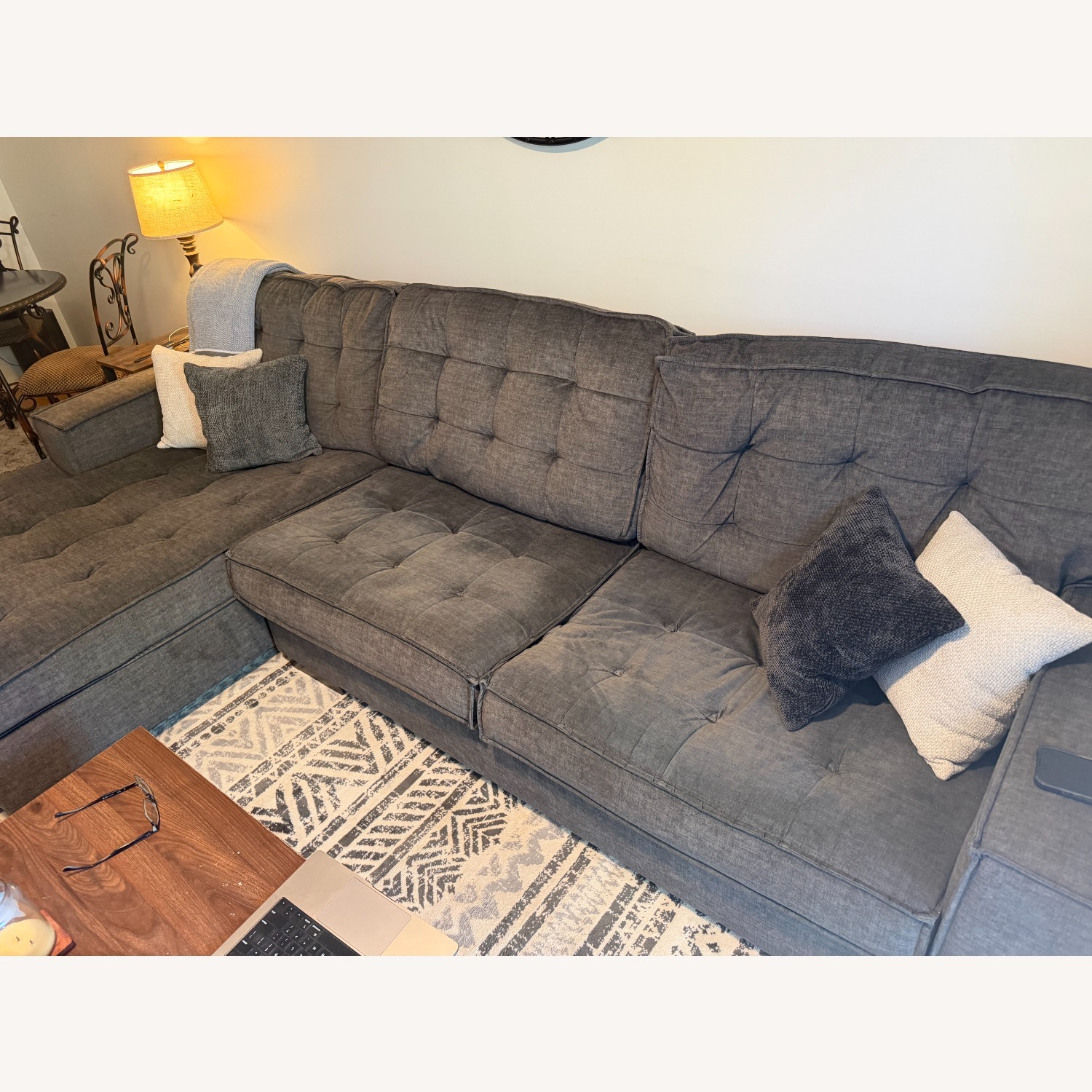 Chalcombe 2-Piece Sectional with Chaise - Charcoal - image-2
