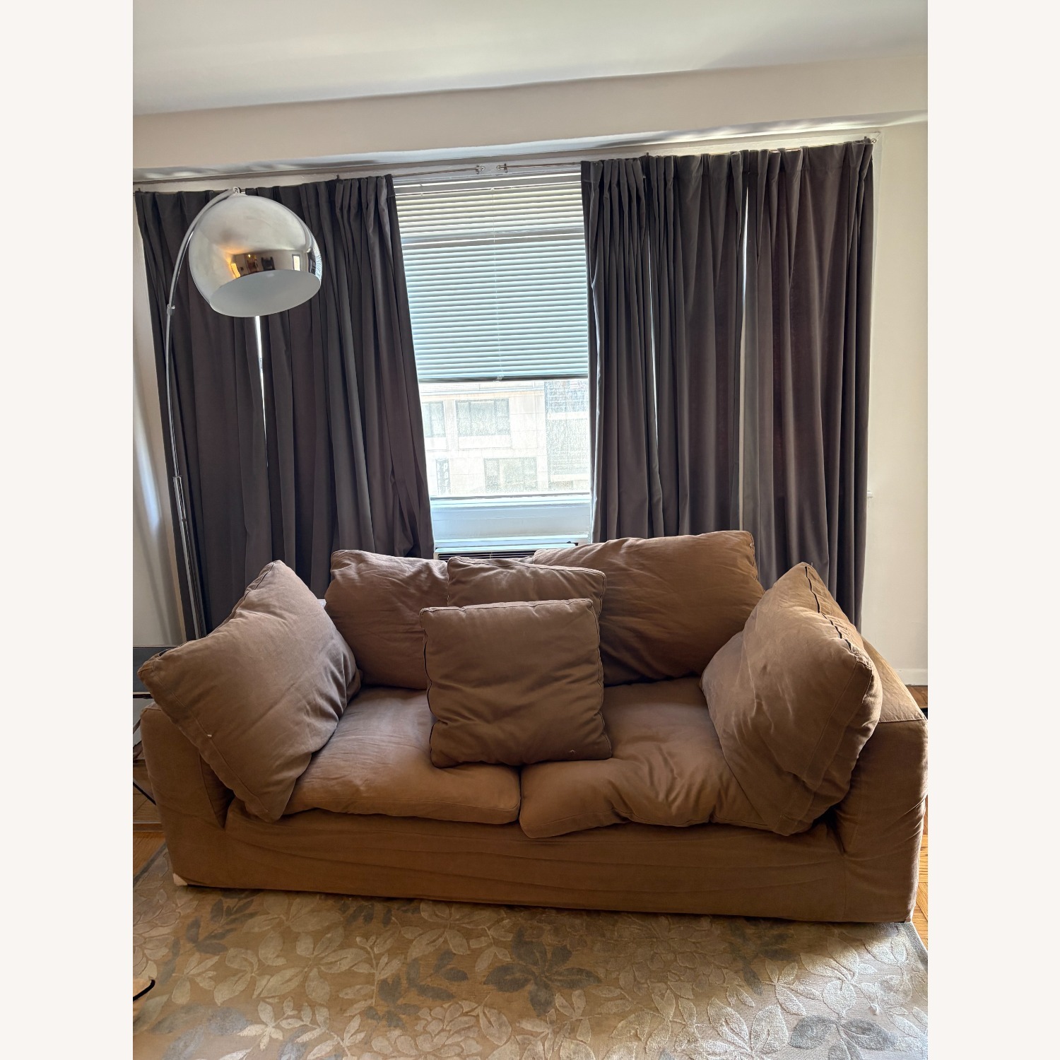 Restoration Hardware Dark Brown Cloud Couch - image-3