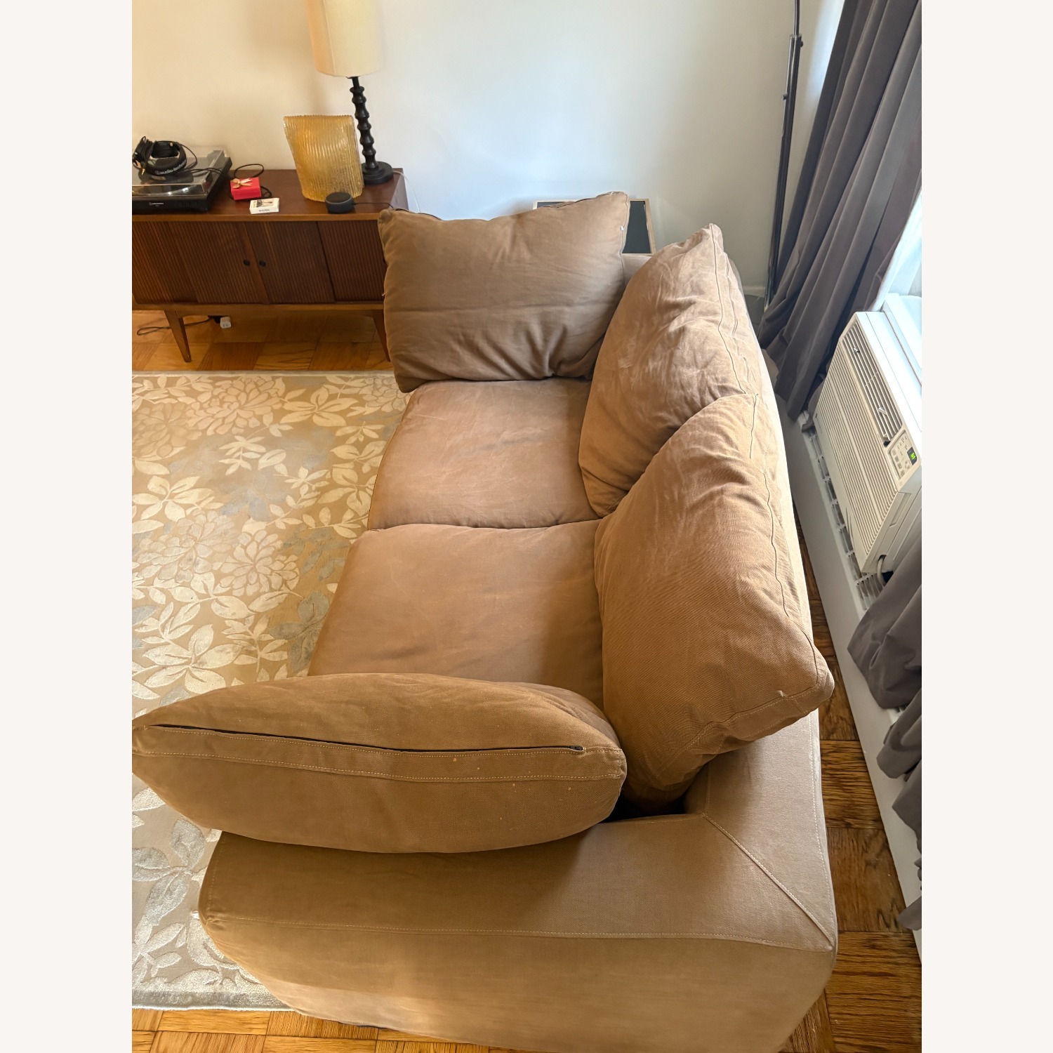 Restoration Hardware Dark Brown Cloud Couch - image-2