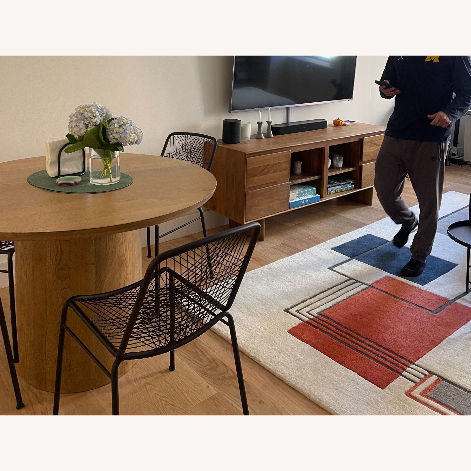 West Elm Abstract Lines Area Rug 8' x 10' - image-3