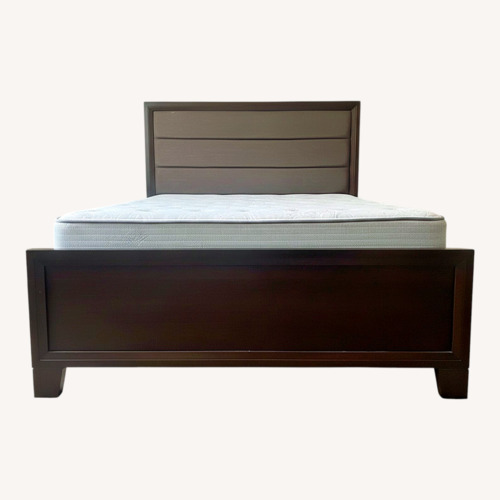 Used Bob's Discount Furniture Wood Full Bed for sale on AptDeco