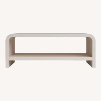 Joss & Main Essie White Wood Coffee Table