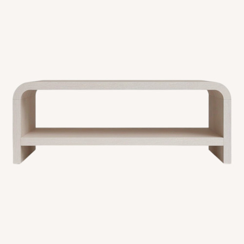 Used Joss & Main Essie White Wood Coffee Table for sale on AptDeco