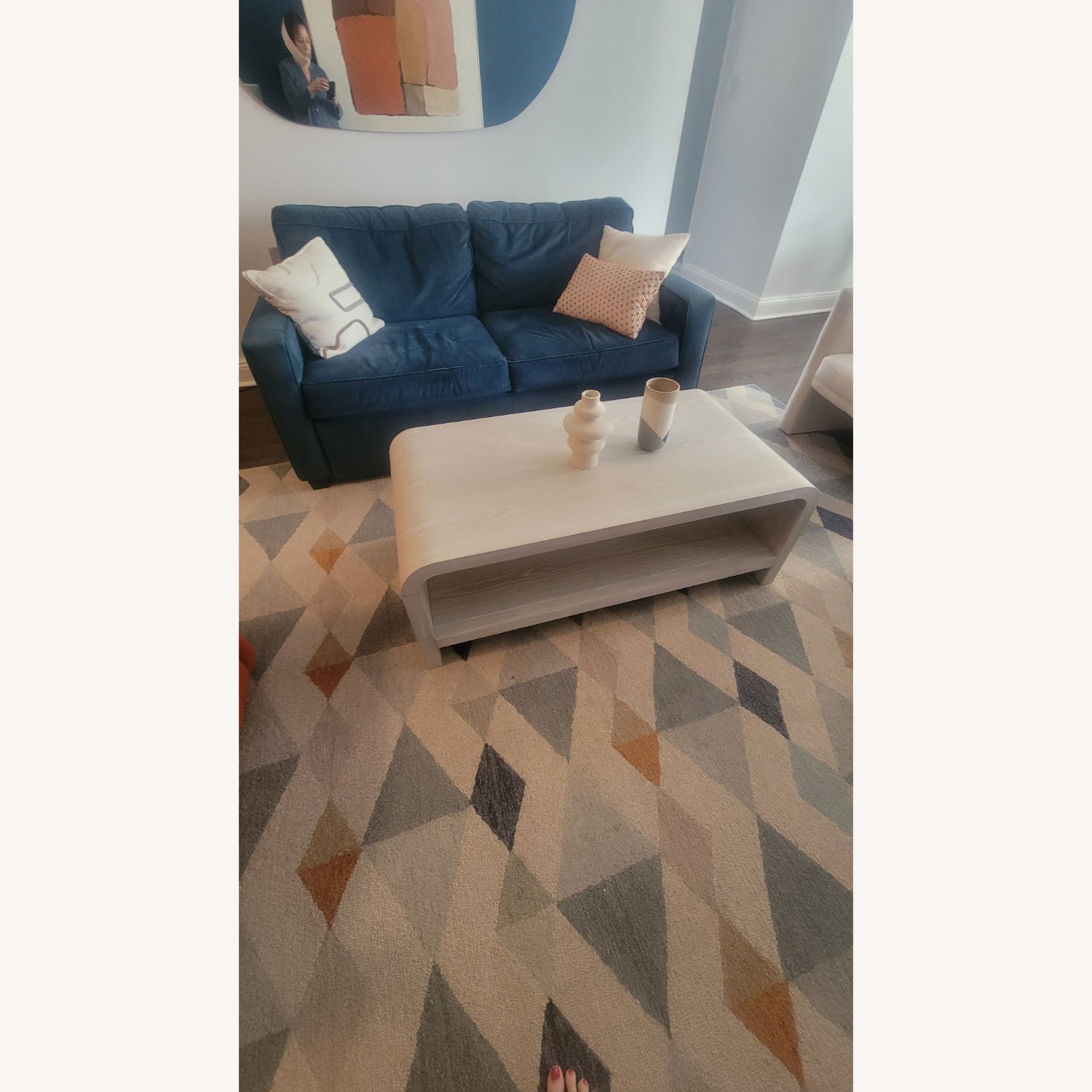Joss & Main Essie White Wood Coffee Table - image-2