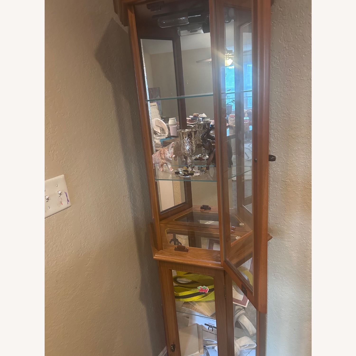 KI Furniture Natural Wood Armoire - image-4